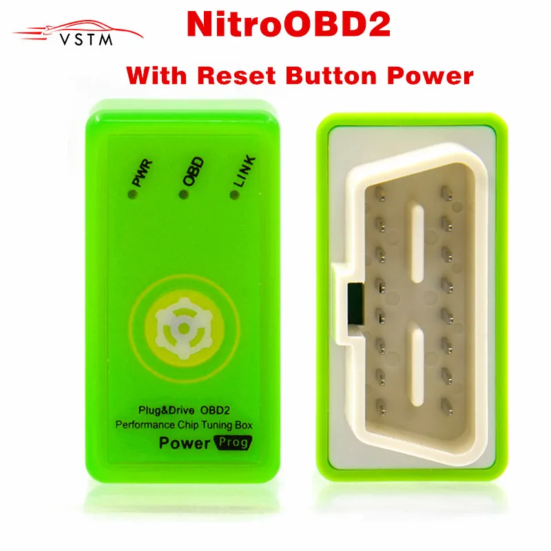 Power Prog для стандартного поколения Nitro OBD2 с кнопкой сброса большей мощностью и