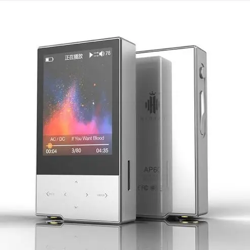 AP60II Silver Hidizs AP60 II HiFi портативный Bluetooth 4,0 Apt-x DSD USB DAC FLAC AAC APE MP3 мини музыкальный плеер AKM4452VN MAX97220A AP60II - Цвет: AP60II Silver