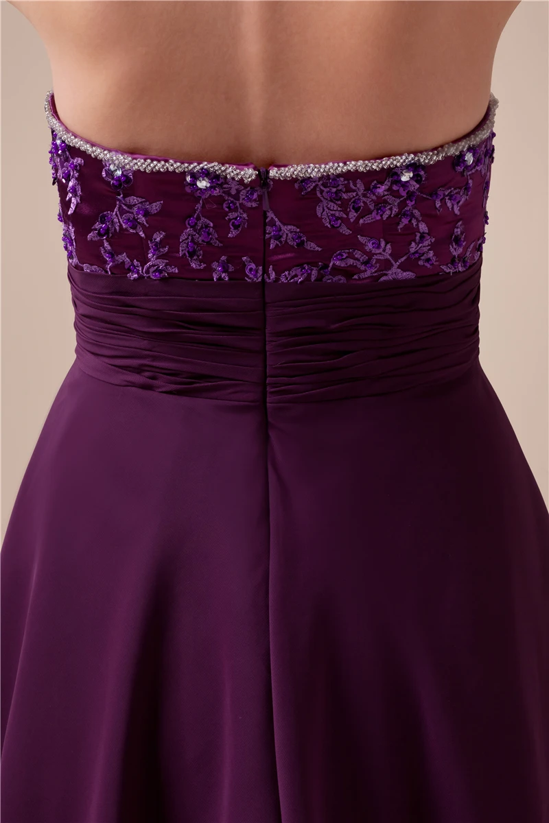 Новые пикантные бисером фиолетовые платья для выпускного вечера 2021 новая