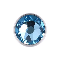 Light Blue 1 шт титановый Кожный Якорь топы с драгоценным камнем микро кожа дайвер кожный пирсинг Ювелирное Украшение для тела части-Ювелирный диск - Окраска металла: Light Blue