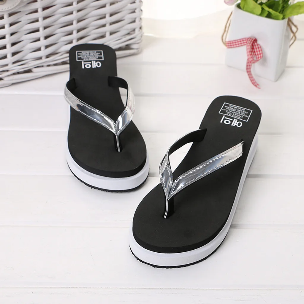 Модные женские тапочки SAGACE на плоской подошве летние шлепанцы высоком каблуке