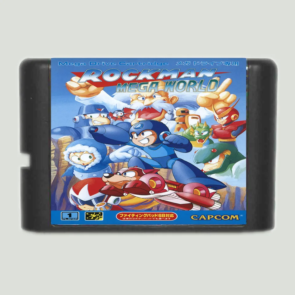 Игровая карта RockMan Mega World 16 bit MD для Sega Drive Genesis|16 bit|md game16 md |