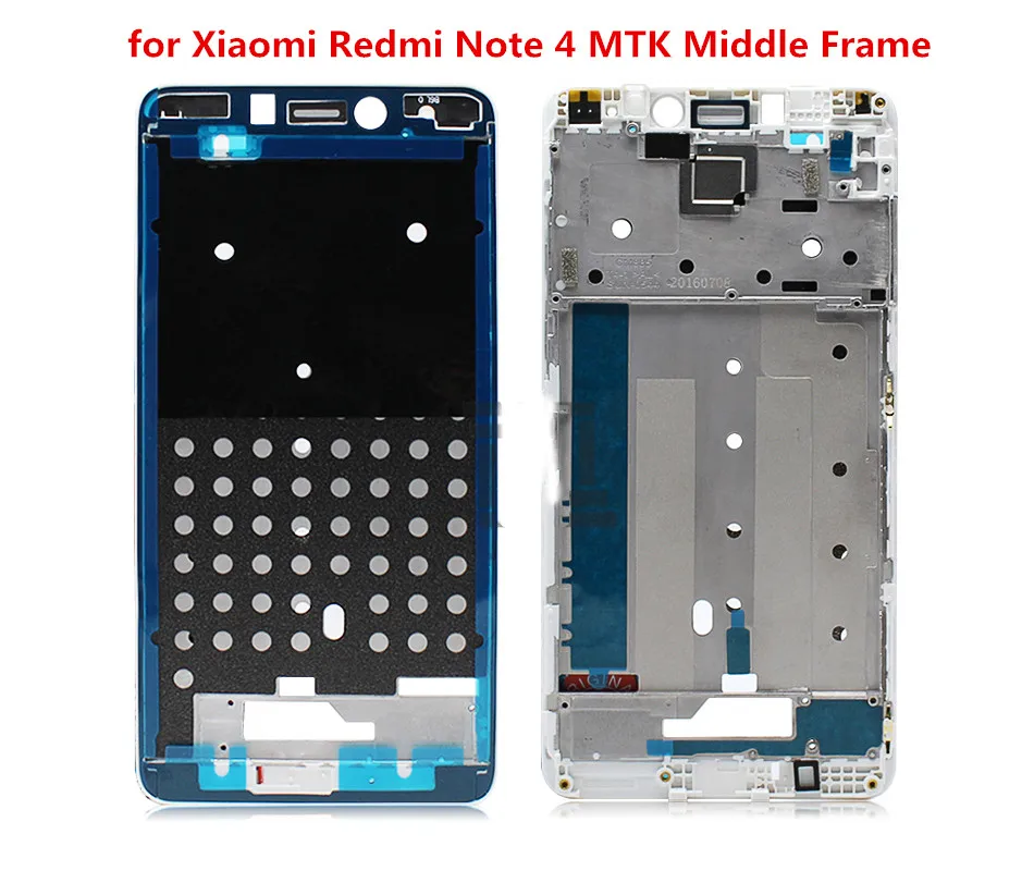 Для Xiaomi Redmi Note 4 средняя рамка пластина ЖК поддерживающая лицевая Рамка Замена