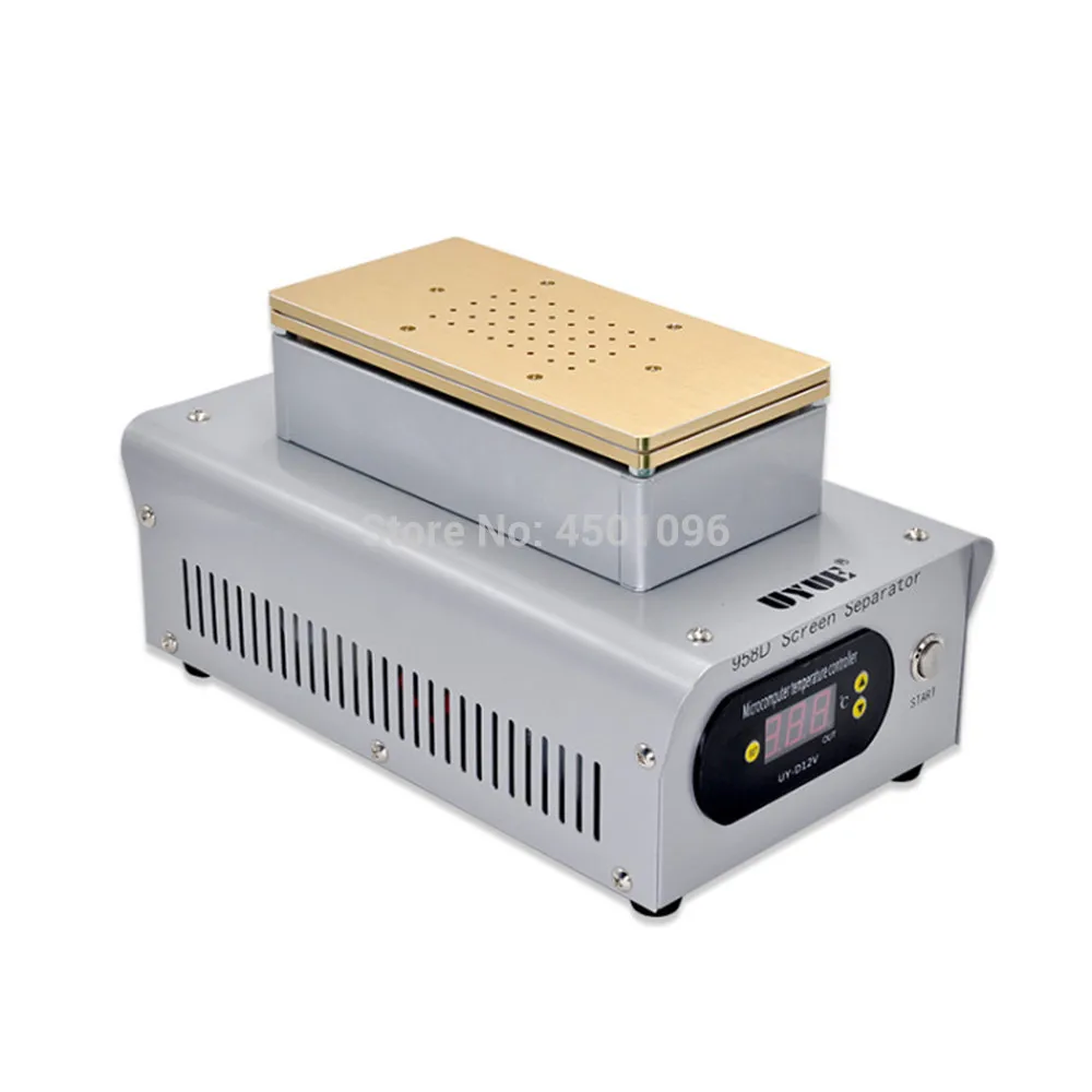 UYUE 958D 7 дюймовый ЖК дисплей для нагрева сепаратор amchine с двумя встроенным насосом