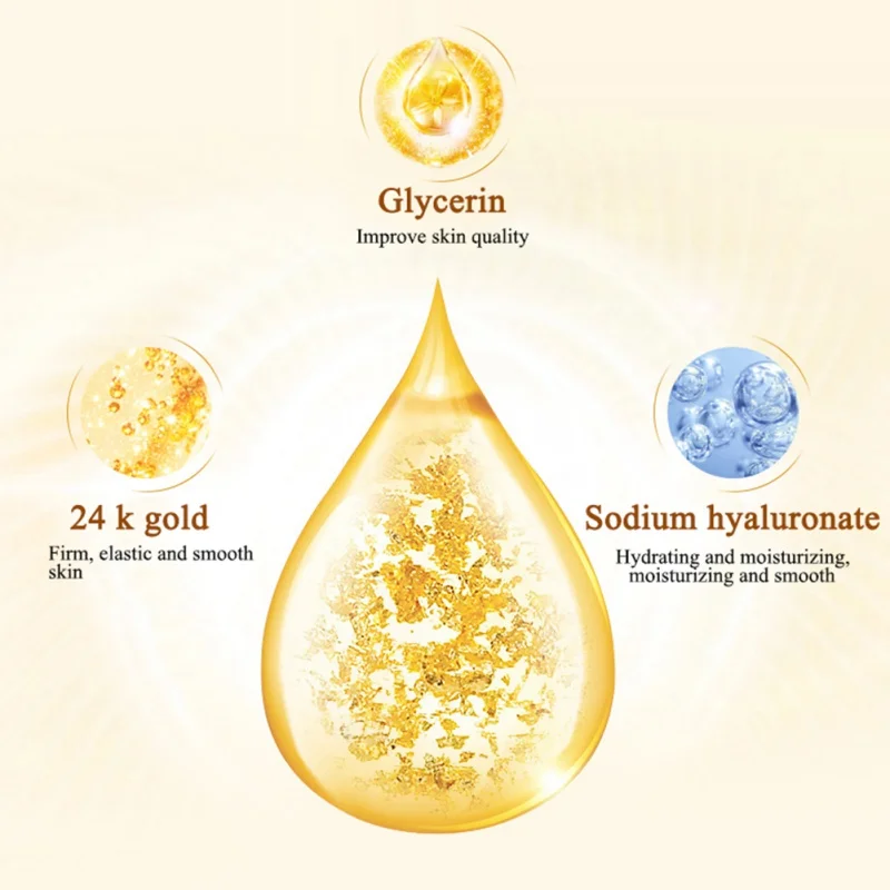 Новая 24K Золотая Сыворотка для лица увлажняющий эссенция крем отбеливающий