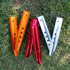 2 4 6 шт пляжные колышки для кемпинга колышки для палатки u-образные колышки для улицы Снежный песок алюминиевые аксессуары для палатки 23 см песочные грунтовые колышки