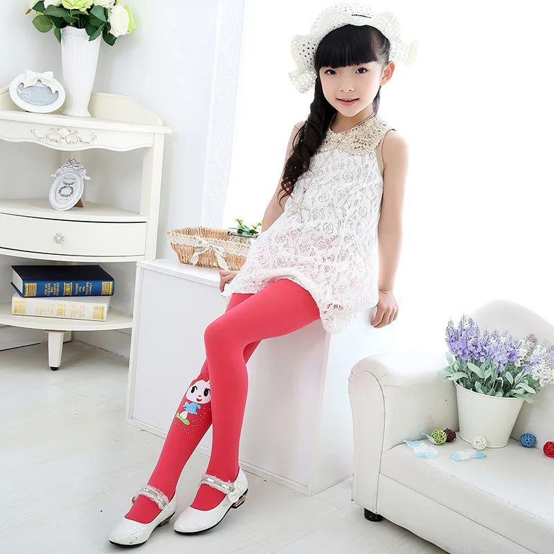 Демисезонные леггинсы для девочек новинка 2017 хлопковые детские штаны с
