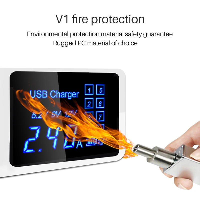 Qi Беспроводное зарядное устройство умное USB быстрое с несколькими портами