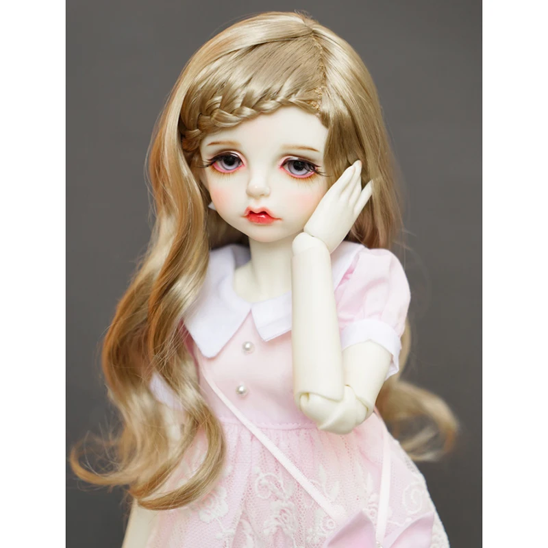 Cateleya золотые длинные вьющиеся волосы плетеные аристократические для шарнирной SD