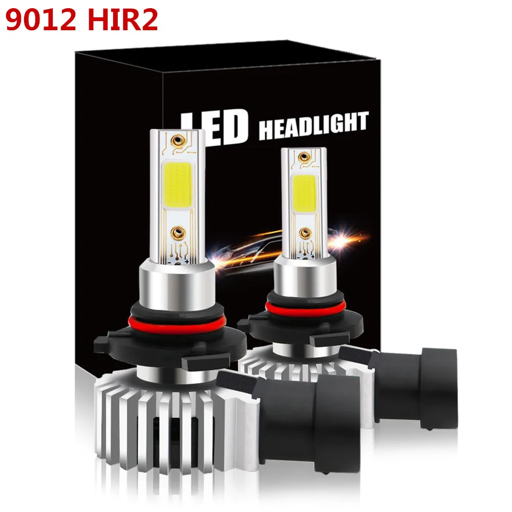

2pcs 80W Cob Lampes LED Anti-brouillard 9012 HIR2 Haute Puissance LED Brouillard Conduite Ampoule Lampe e Jour DRL Auto Voiture