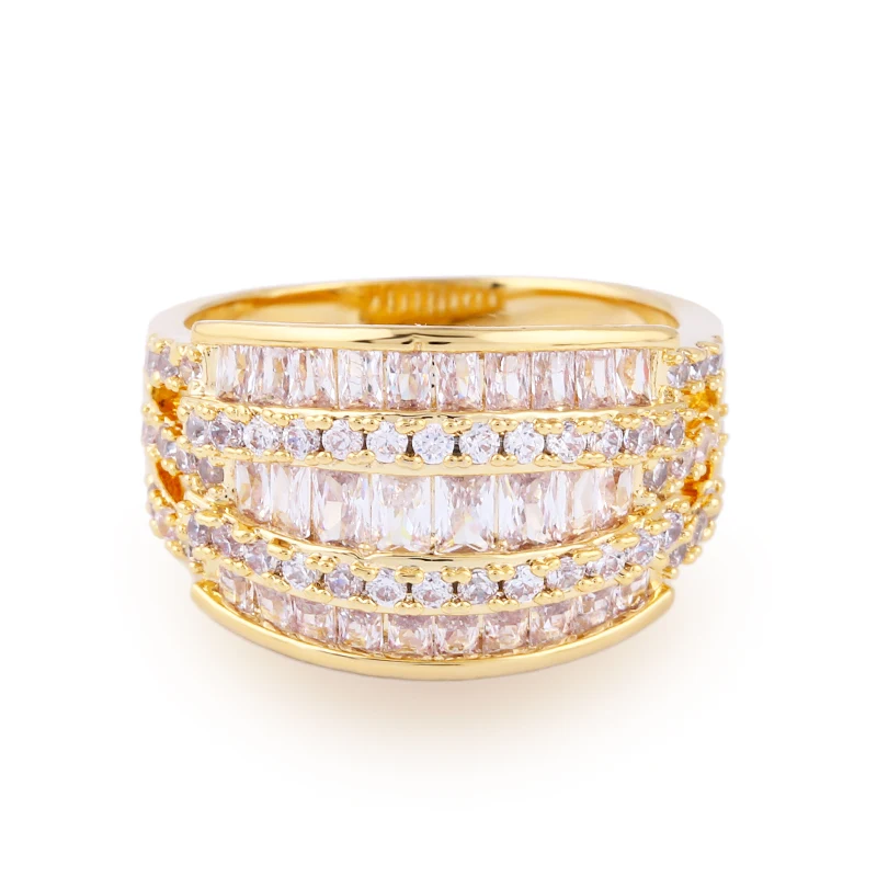 Женское Обручальное Кольцо FLOLA Marquise обручальное кольцо с 3 рядами ювелирное