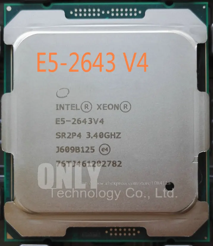 Бесплатная доставка телефон оригинальный процессор Intel Xeon E5 2643V4 3 40 ГГц 6 ядер 20 МБ