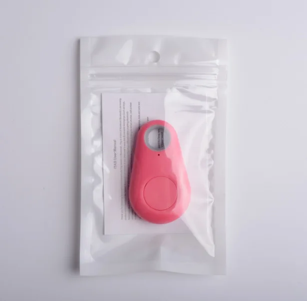 Pink with Bag Аксессуары для собак Silicagel, водонепроницаемый, для Bluetooth, смарт-трекер для собак, gps трекер, умный мини-трекер для домашних животных, оборудование для поиска, поставка - Цвет: Pink with Bag