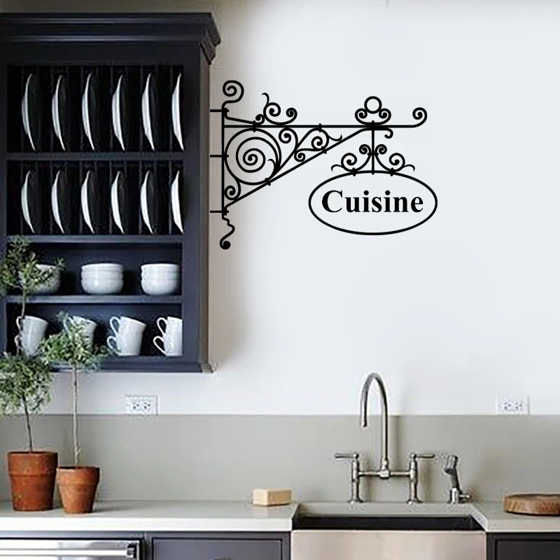 

Cooking signboard Art Stickers Restaurant Kitchen Removable Vinyl Wall Stickers DIY Home Decor Waterproof Wallpaper JG3119
