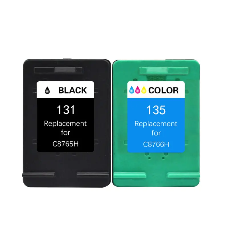 2PK картридж для принтера HP 131 135 131XL 135XL совместимый с Deskjet 5743 5940 5943 6843|ink cartridge|ink cartridge
