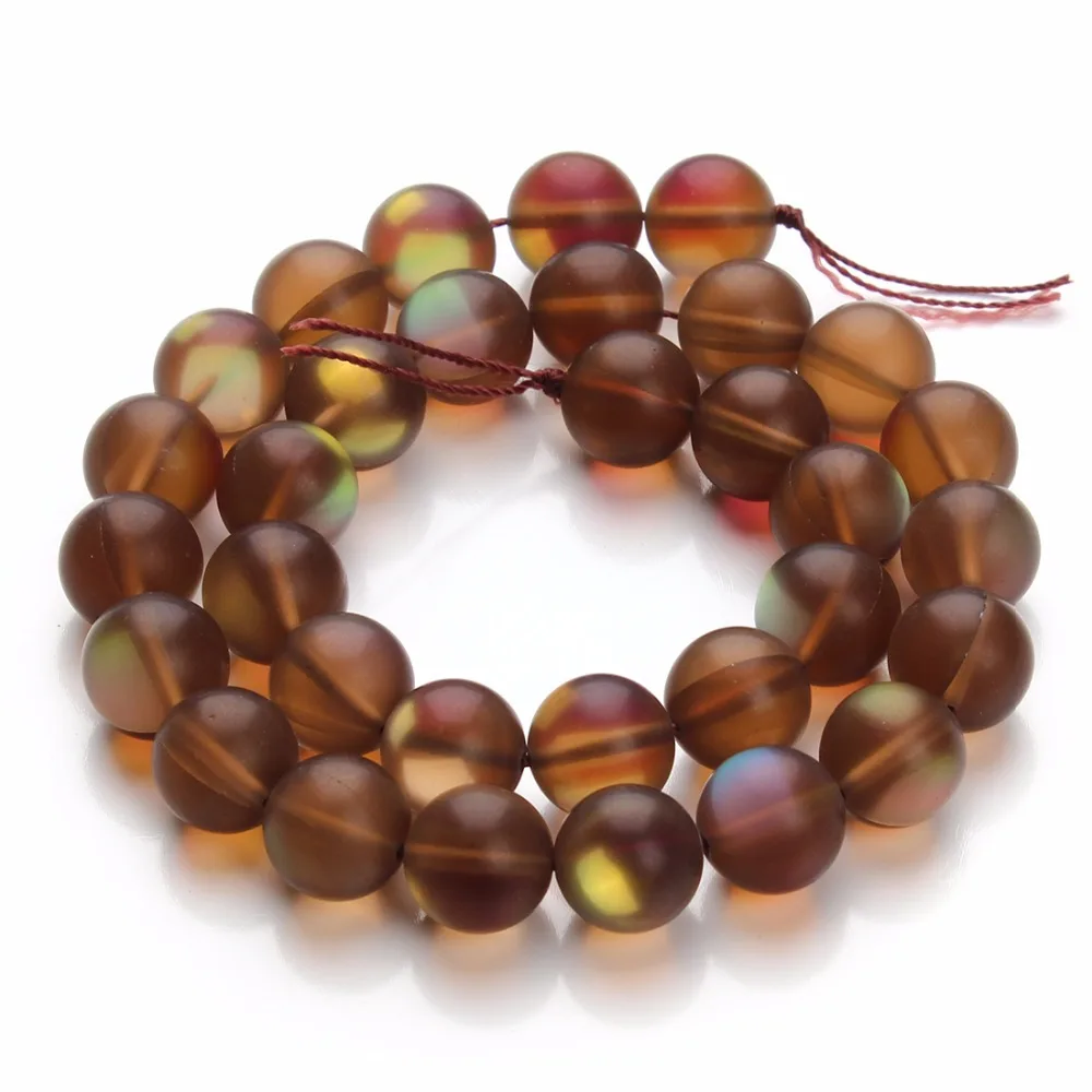 Круглые матовые стеклянные бусины 6/8/10/12 мм 1 нить/комплект|crystal glass beads|glass beadsglass