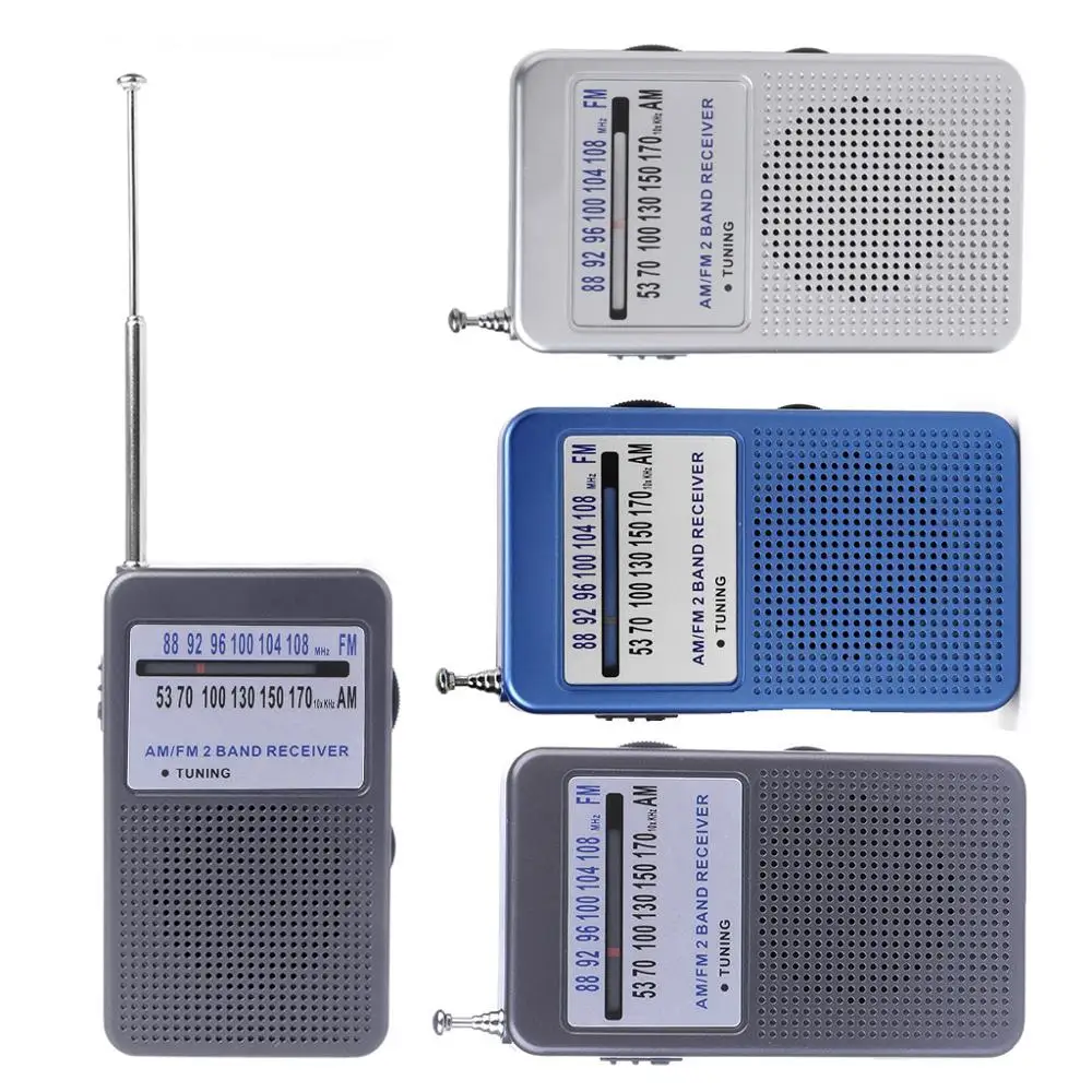 1 шт. OOTDTY портативный AM/FM 2 диапазона цифровой дисплей карманное радио приемник Поддержка стерео режим