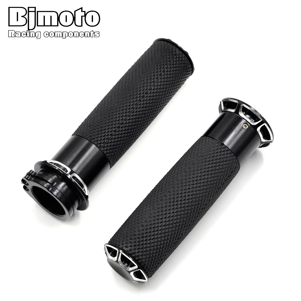 Ручки для мотоцикла Bj moto алюминиевые ручки с ЧПУ крест 1 дюйм 25 мм Harley Moto grips