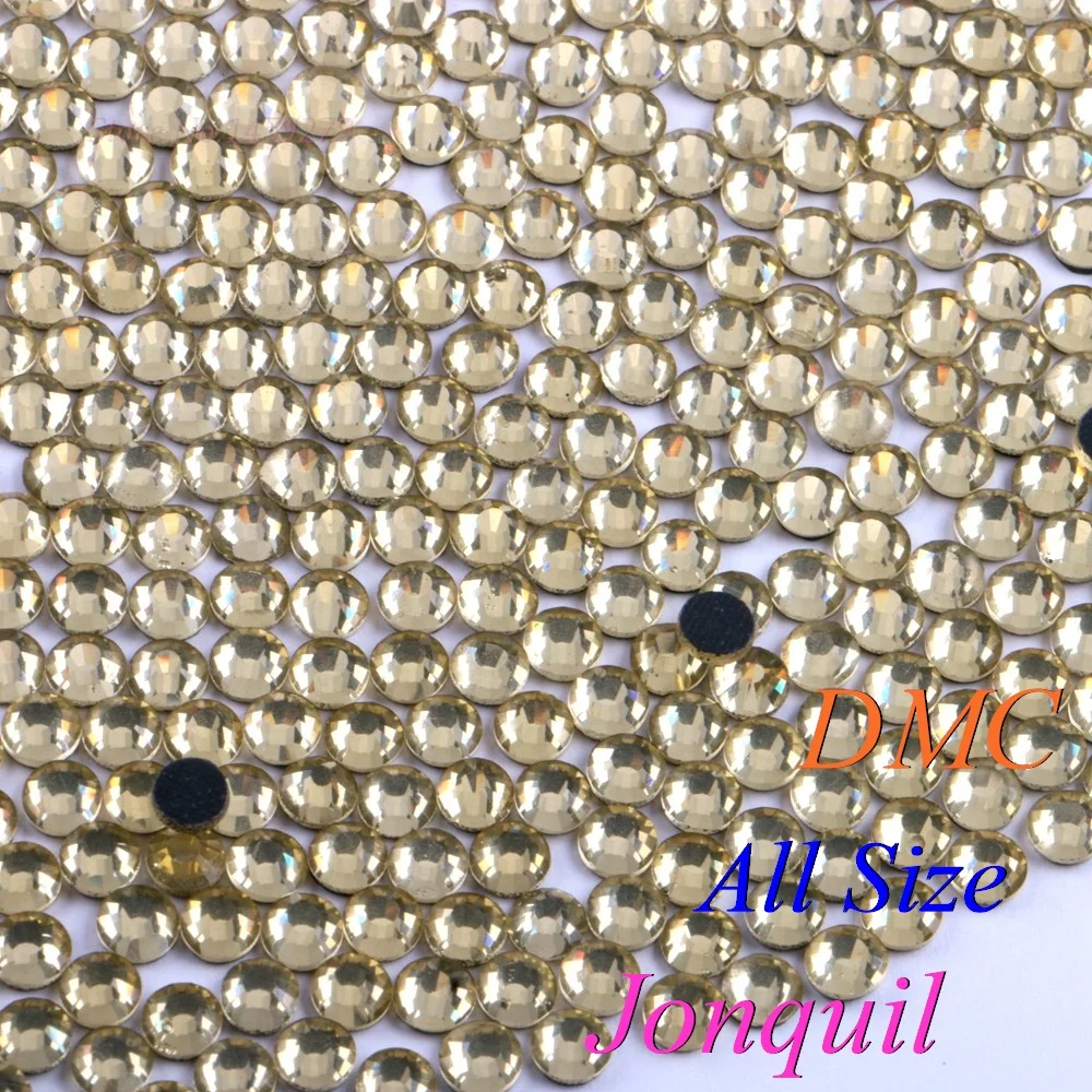 Все размеры! Стразы для горячей фиксации Jonquil DMC SS6 SS10 SS16 SS20 SS30 стеклянные стразы с