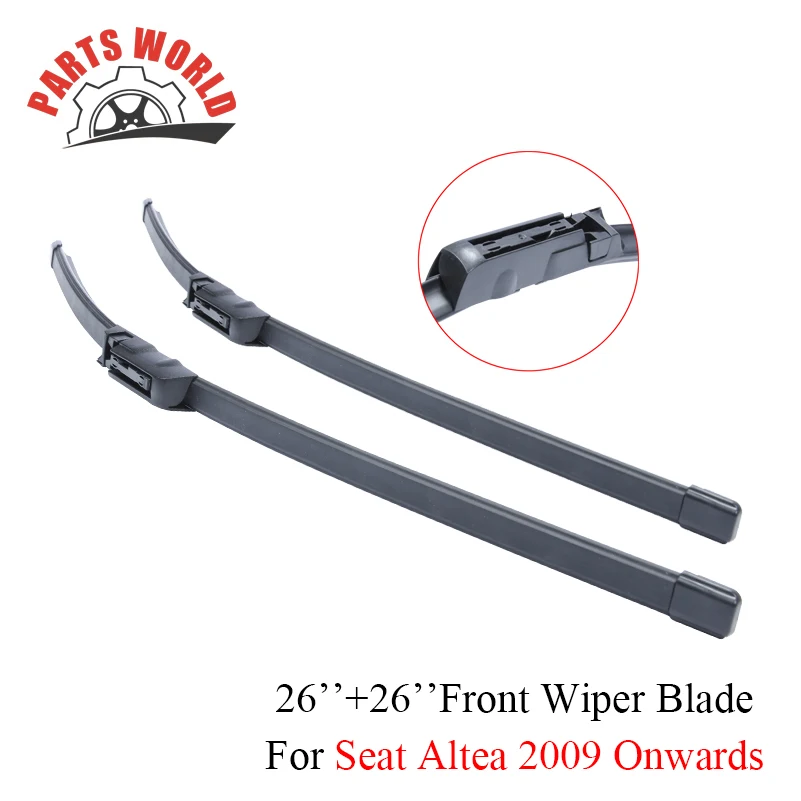 Передние и задние щетки стеклоочистителя для сиденья Altea 2009-2016 лобовое стекло