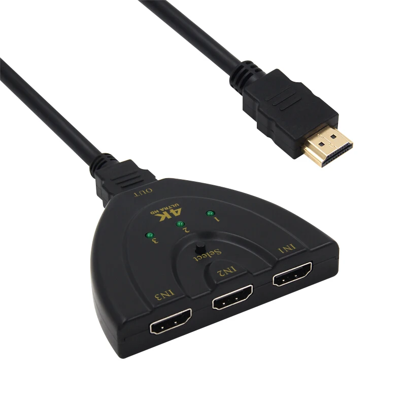 3 в 1 Мини HDMI усилитель Коммутатор Сплиттер 4K 4 порта Селектор 1080P для DVD HDTV Xbox PS3 PS4 |