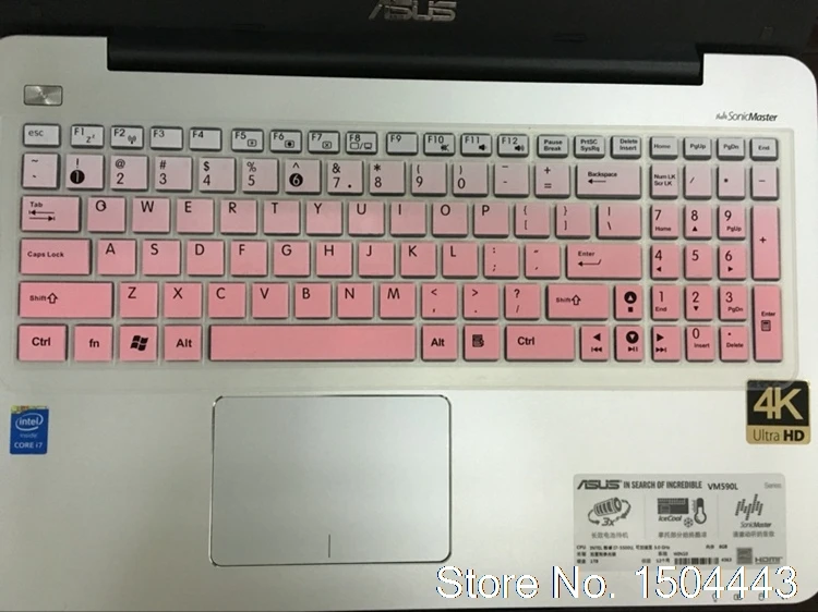 Силиконовая защитная накладка на клавиатуру ноутбука Asus F555Y A555U D555Y F555 X555S F555UJ R556L