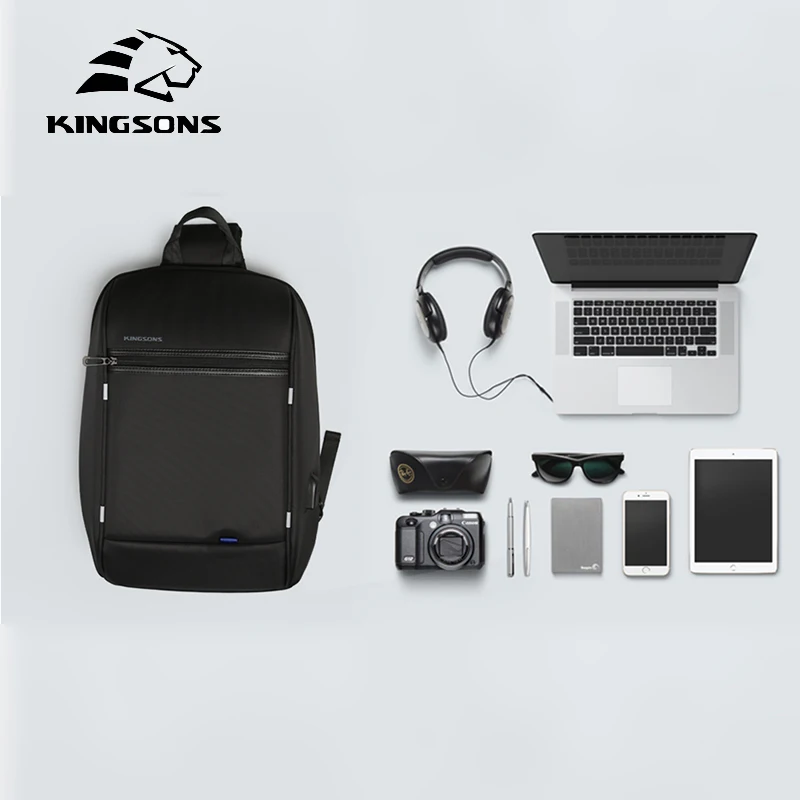 Kingsons3165W Функциональные мужские сумки через плечо с защитой от кражи