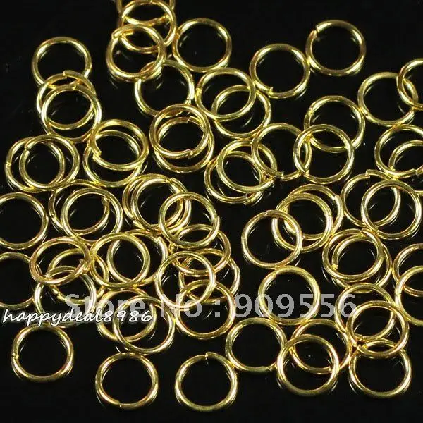 

Оптовая продажа! 2000 шт./лот 4 мм золотистого цвета кольца Бусины Результаты P96-4
