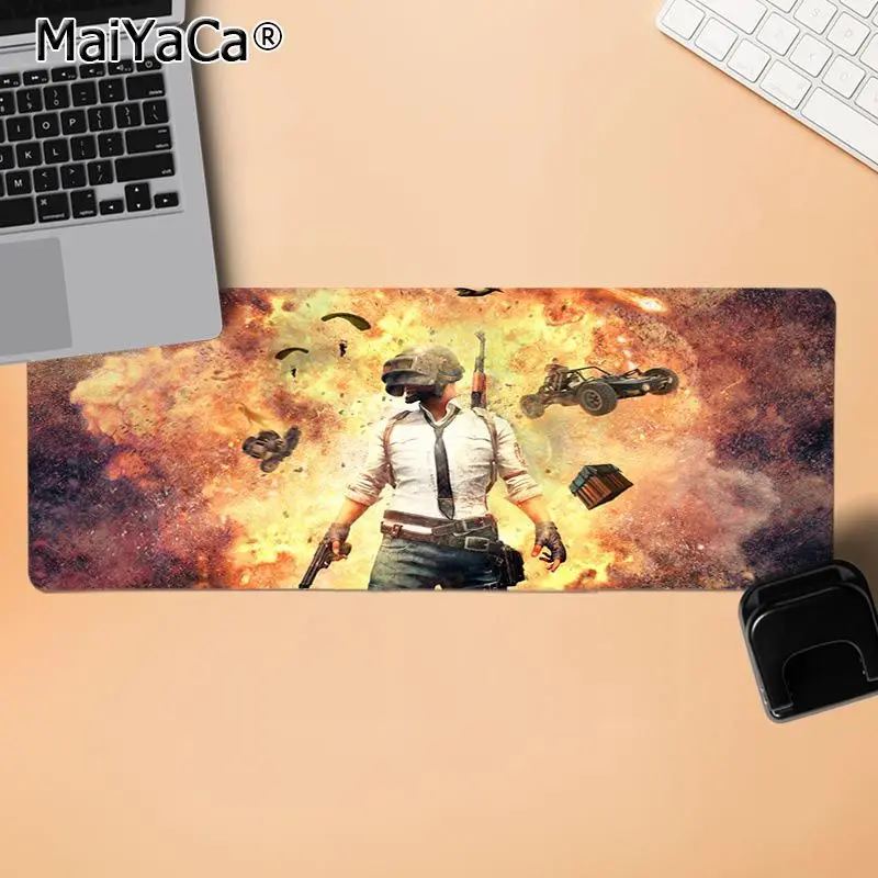 LockEdge 30x80cm MaiYaCa Подарочный коврик для мальчика Playerunknown's Battlegrounds PUBG коврик для мыши игровой прочный резиновый коврик для мыши Warcraft Dota CS GO - Цвет: LockEdge 30x80cm