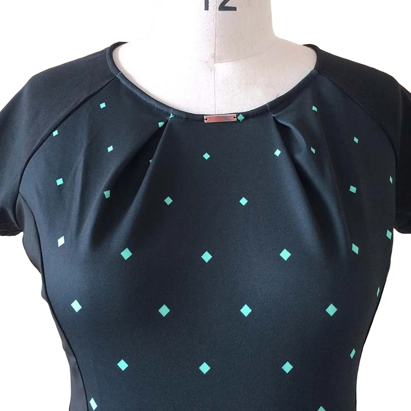 Женское платье с коротким рукавом Nemidor Повседневное средней длины большого