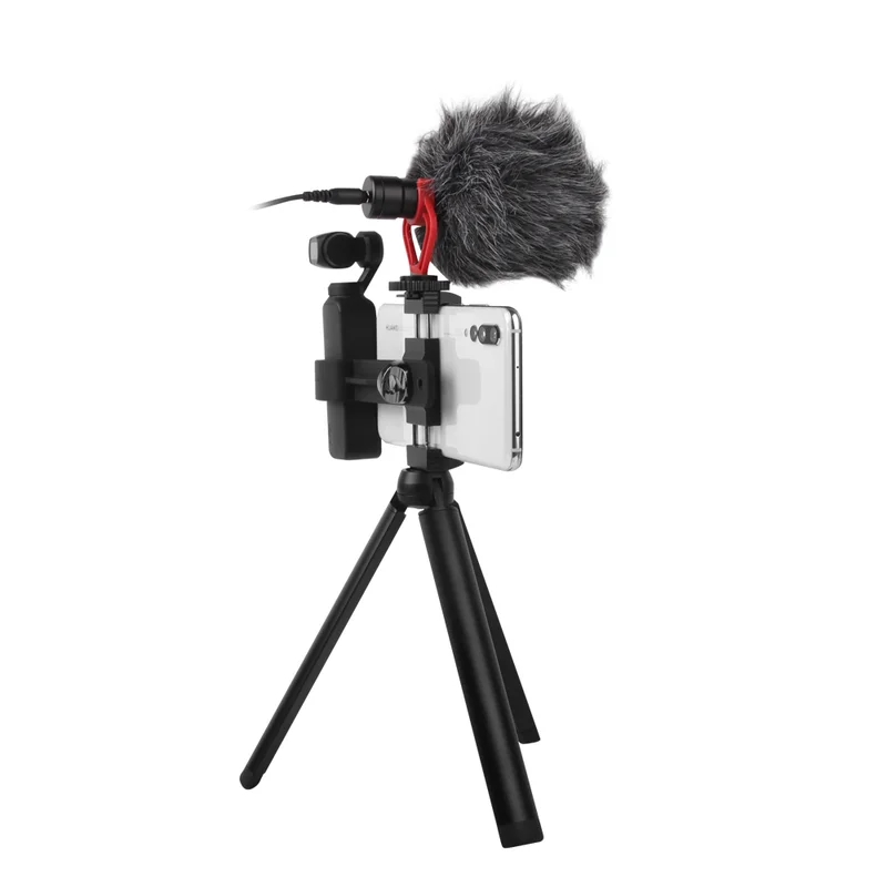 Для DJI OSMO Карманная камера Handhend карданный телефон фиксирующий Зажим+ удлиняющий стержень+ штатив держатель для DJI OSMO карманные аксессуары