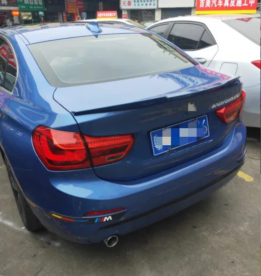 

ABS Material Spoiler Wings For BMW 1 Series 118 Sedan M4 Style Primer and paint varnish black and white cloor