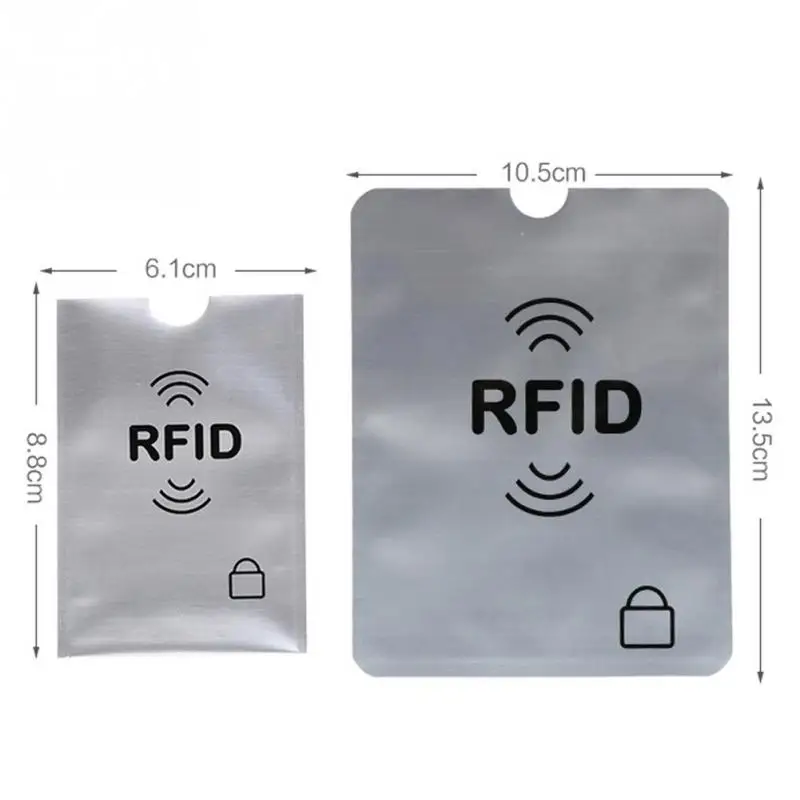 10 шт паспорт алюминиевый удобный RFID защитный чехол для карт прочный держатель для карт