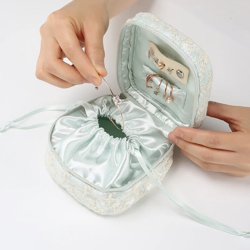 1 шт. корейский мини простой Multifuncational ящик для хранения ювелирных изделий Женская