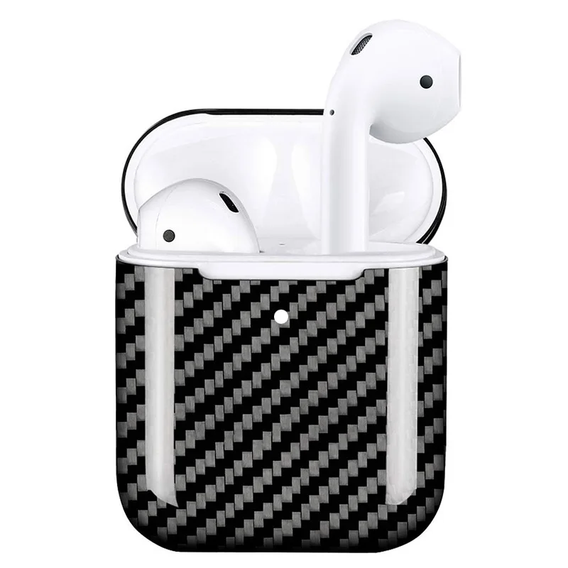 Защитная коробка из углеродного волокна в твердом переплете совместима с Apple Airpods