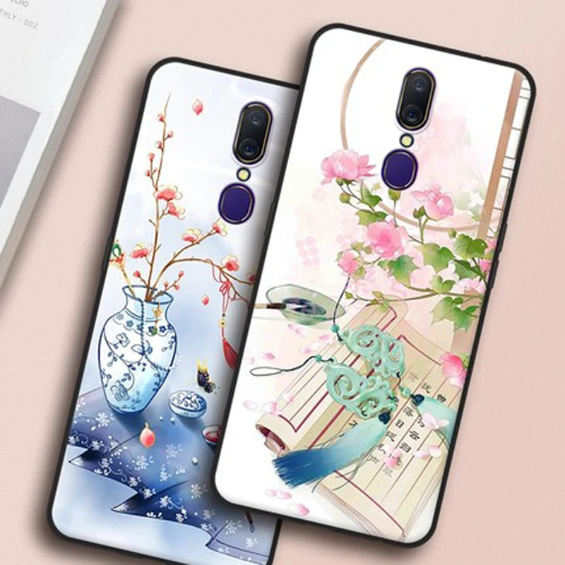 Чехол для OPPO F11 6 53 дюйма мягкий силиконовый чехол телефона с мультяшным рисунком