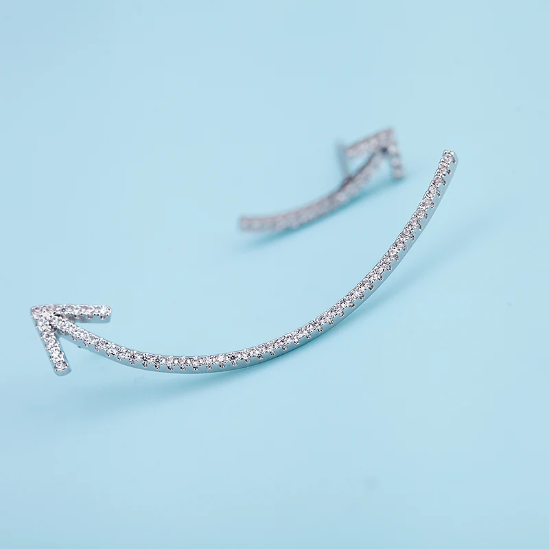 Luoteemi новые Love Jewelry Элегантный различных Размеры Серьги-гвоздики стрелка Форма