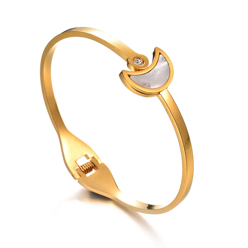 Высокое качество 316L нержавеющая сталь браслет в виде морской раковины никогда не