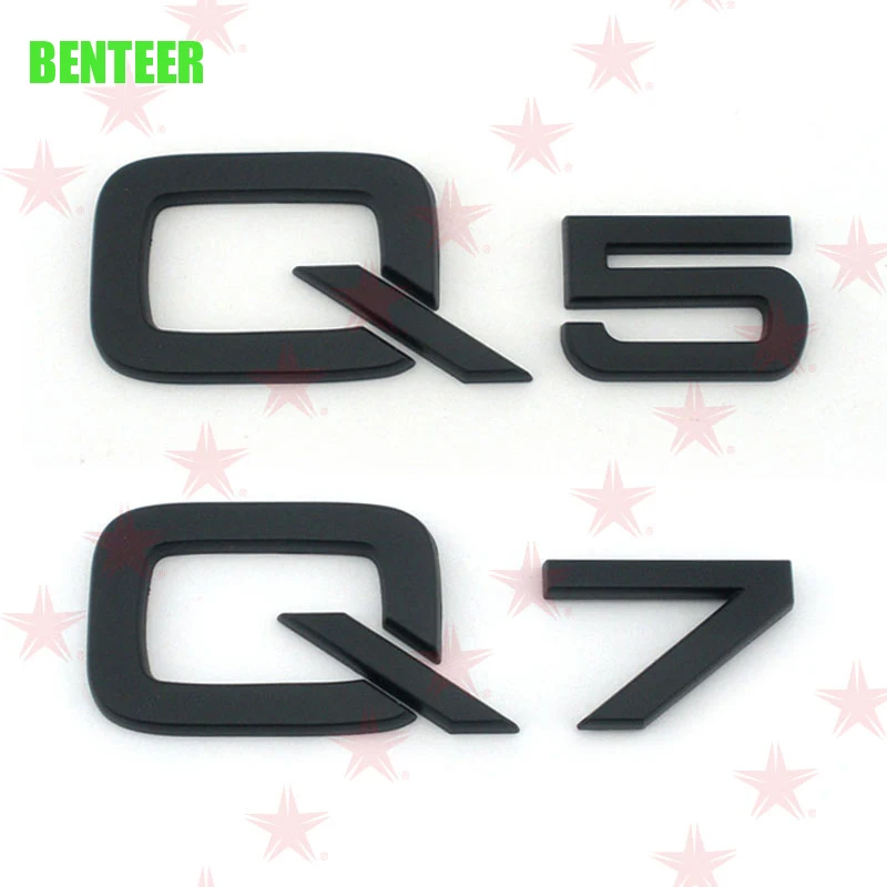 

Black Genuine One ABS Q3 Q5 Q7 car rear sticker car style decoration for Audi
