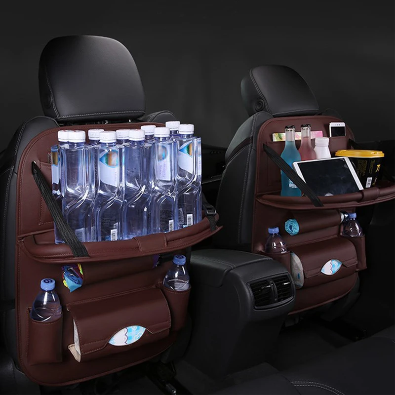 Сумка накладка из искусственной кожи на заднее сиденье автомобиля Органайзер