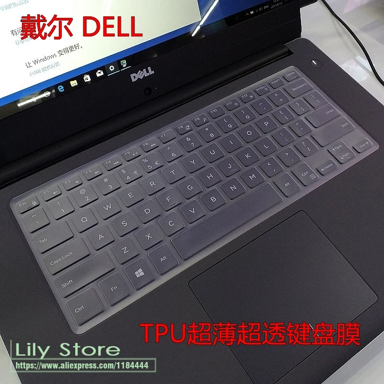 Прозрачная клавиатура из ТПУ для ноутбука защитный чехол 15 6 &quotDELL XPS 9550 9560 9650