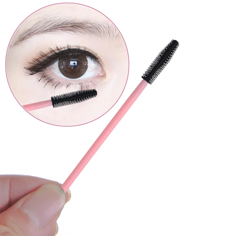 

1000Pcs Silicone Disposable Eyelash Brush Comb Mascara Wands Eye Lashes Extension Individual Applicator Women Makeup Tool Beauty