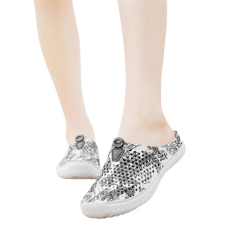 Женские пляжные сандалии повседневная обувь с перфорацией Вьетнамки летние