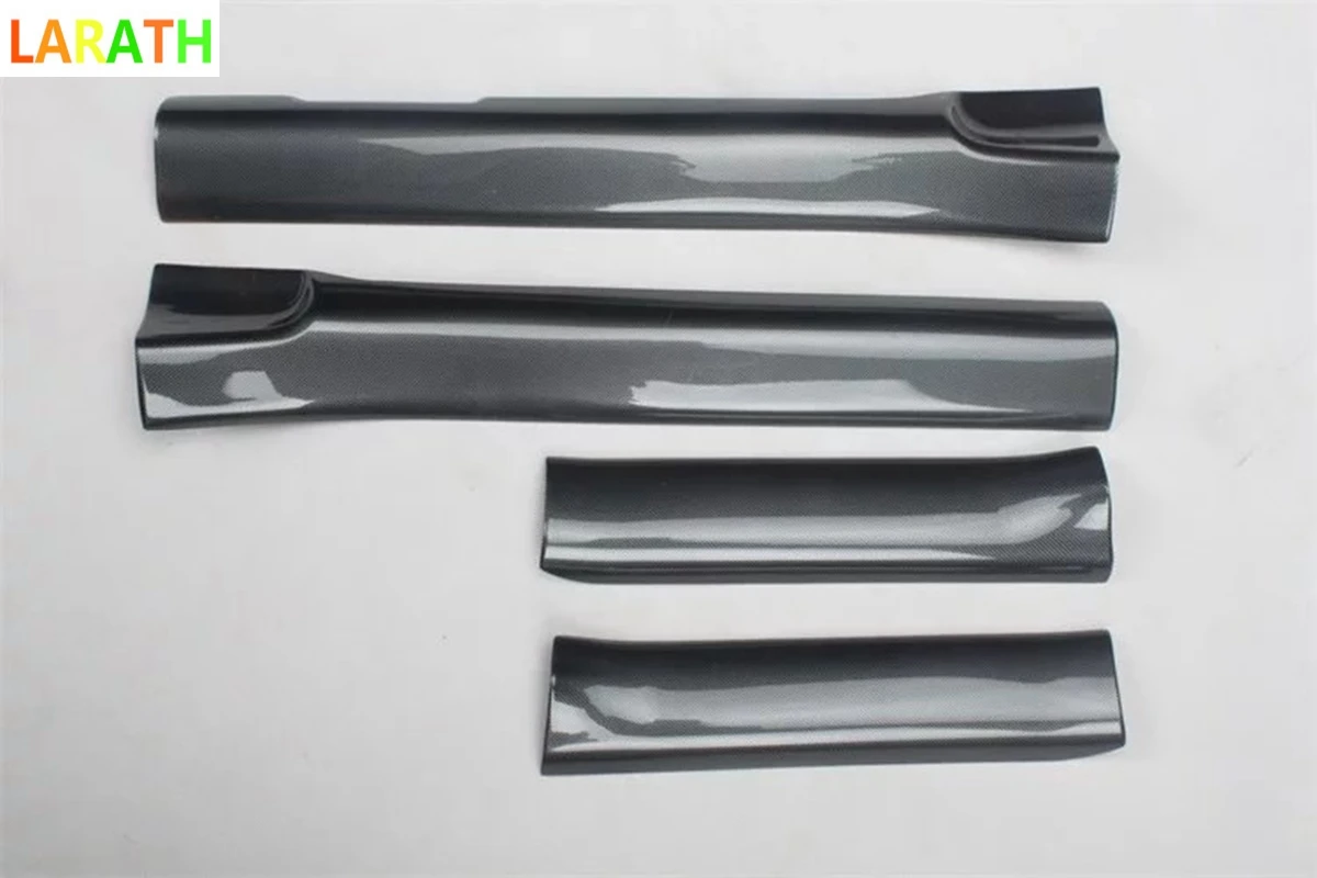 Для mitsubishi lancer 2010 2011 2012 углеродное волокно двери Sil накладка накладки на пороги Добро пожаловать педали 4 шт