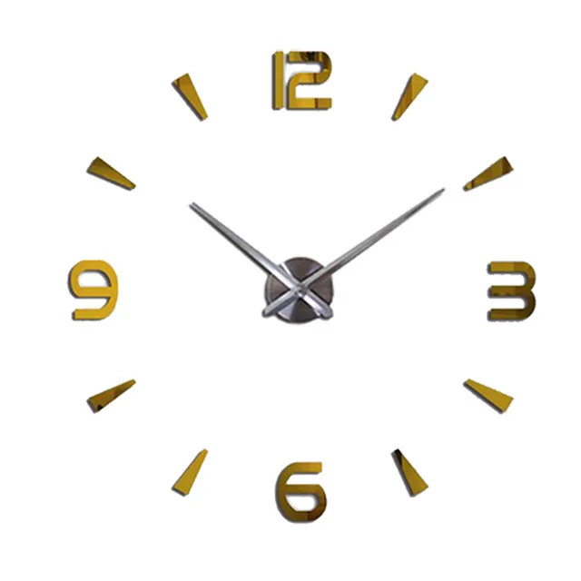 G number S dial Черный цифровой настенные часы золотой Цвет настенные часы домашнего декора современный дизайн Тихий Часы настенные часы на день рождения подарок - Цвет: G number S dial