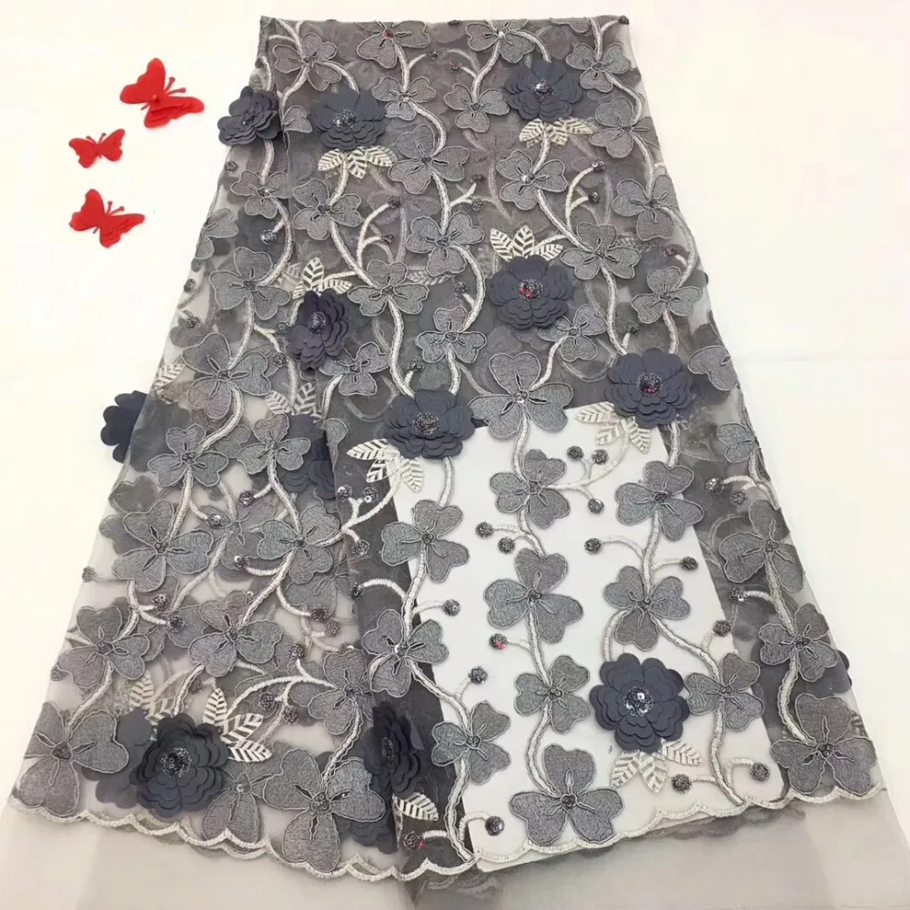 African Sequin Lace Fabric High Quality Glitter Mesh Free Shipping 3d Embroidered Swiss dcf9-19 | Дом и сад