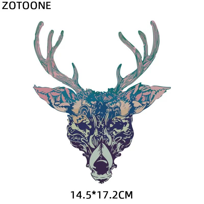 ZOTOONE Байкер овца череп теплопередача патчи для одежды стикер DIY Милый Железный на переводе термоколлагенты футболка с принтом G