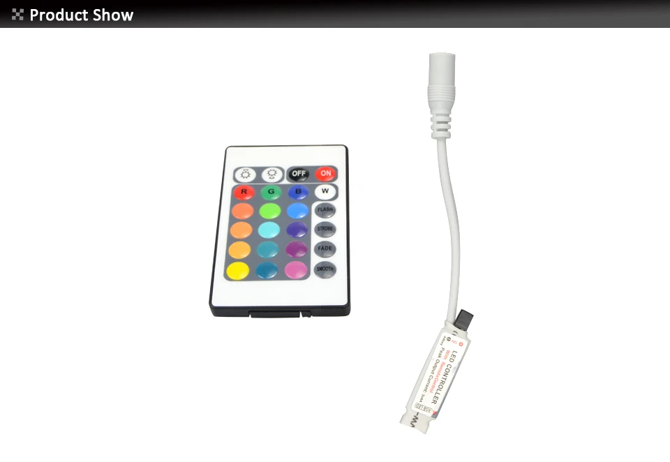 24 ключ RGB Управление Лер для 12 V Светодиодные ленты Light 5050 2835 удаленных Управление гибкие Tria лента-тесьма со светодиодами аксессуар