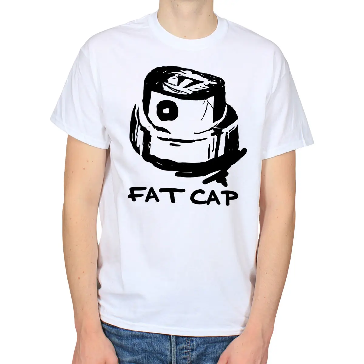 FAT CAP SPRAYPAINT GRAFFITI STREET ART TAGGING BOMBING SCENE T-SHIRT TEE High Quality Men T Shirts top tee | Мужская одежда