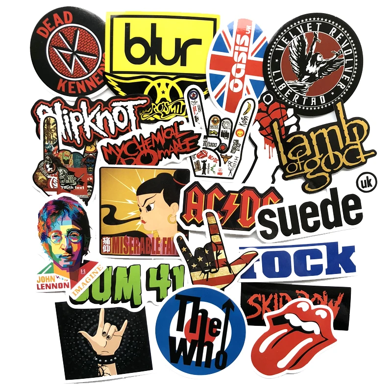 Наклейки OG Style Retro Classic Band для записных книжек, холодильников, скейтбордов, чемоданов, рюкзаков и столов, 52 шт./лот.